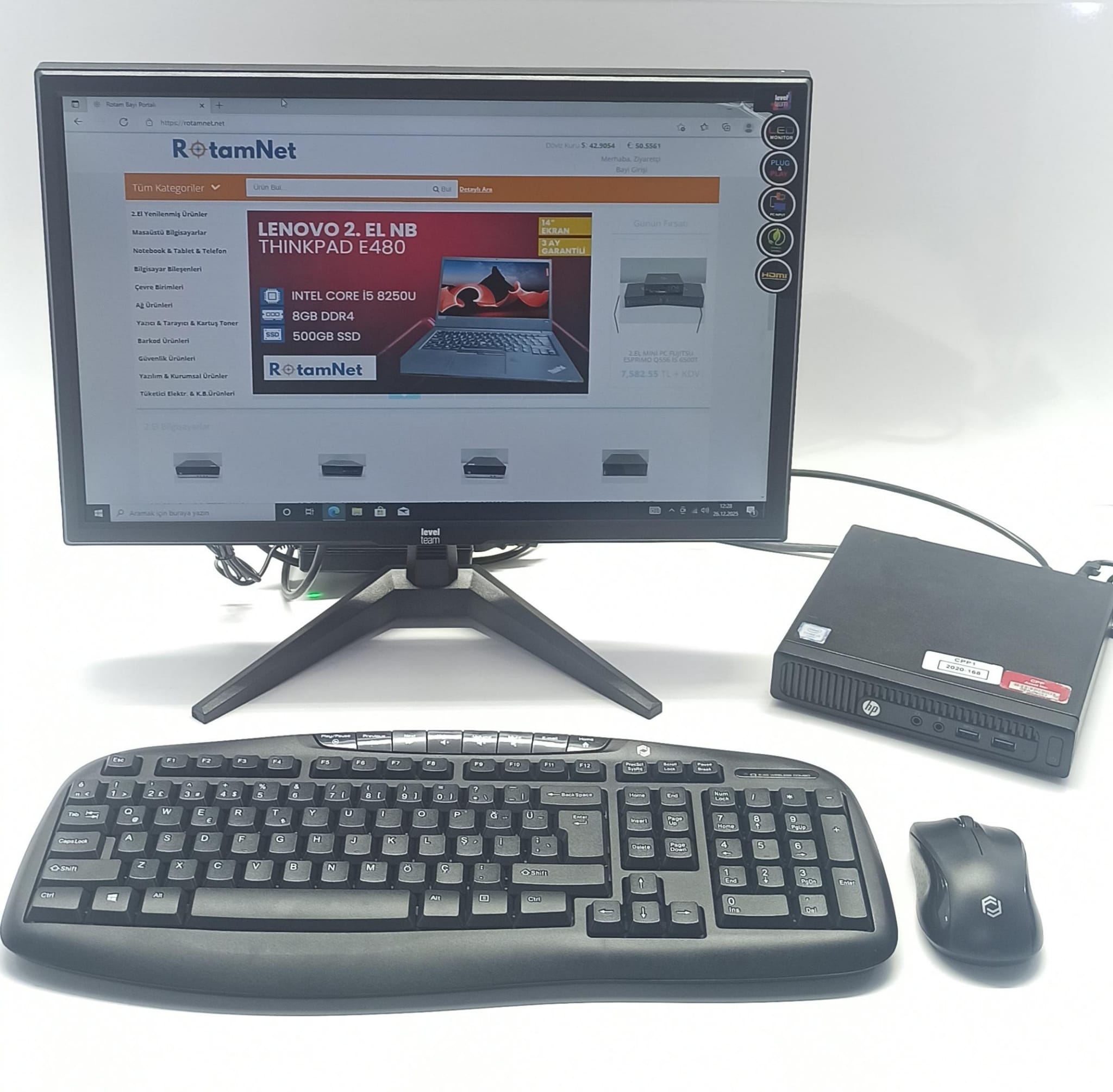 2.EL MİNİ PC HP 260 G2 DM BUSİNESS İ3 6.NESİL 8GB RAM 128GB SSD HDMI VGA