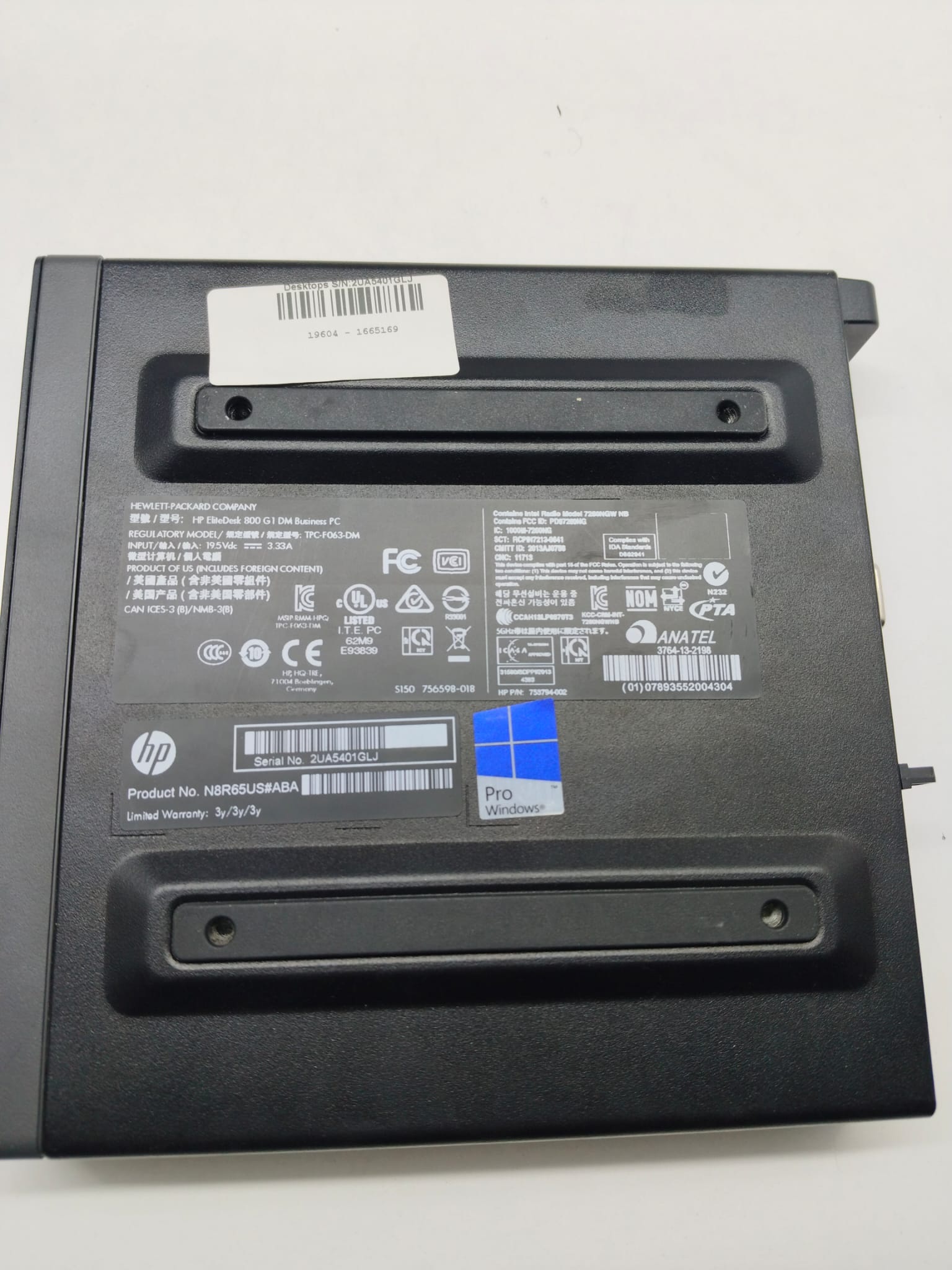2.EL MİNİ PC HP ELİTEDESK 800 G1 DM İ5 4.NESİL 8GB RAM 128 SSD 2X DP VGA