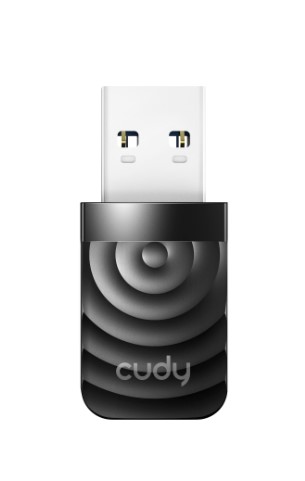 AĞ ADAPTÖRÜ CUDY WU1300S AC1300 2.4GHZ/5GHZ 1300MBPS 2DBİ DAHİLİ ANTEN MU-MIMO KABLOSUZ USB3.0 Wİ-Fİ
