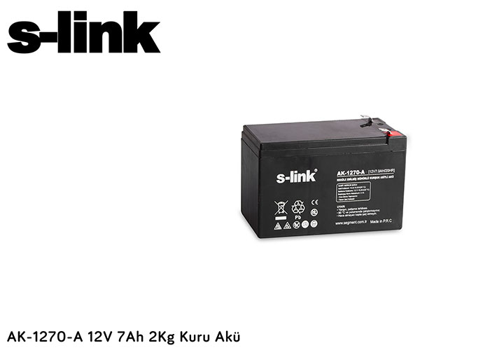 AKÜ S-LİNK AK-1270-A 12V / 7AH BATTERY AKÜ S-LİNK AK-1270-A 12V / 7AH BATTERY