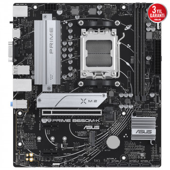 ANAKART ASUS PRIME B650M-K DDR5 6400+(OC) HDMI VGA M.2 AMD AM5