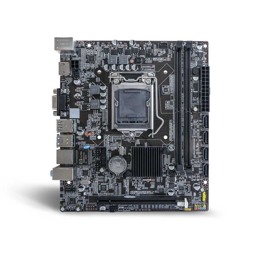 ANAKART TURBOX WORK PROF R H110 DDR4 M2 HDMI VGA SES ETHERNET1151 PIN 6.7.8.9.NESİL