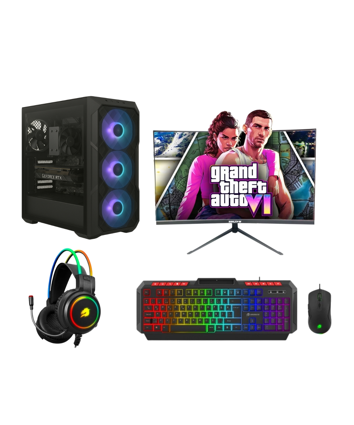 COOLERMASTER İ7 12.NESİL 12700KF 32GB DDR5 1TB M2 5060Tİ VGA 