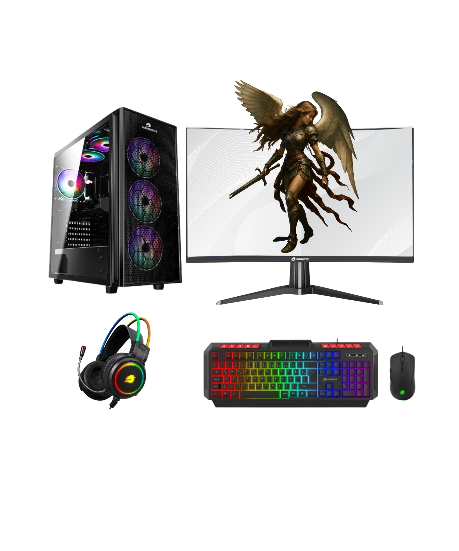 GAMEBOOSTER RYZEN 7 9800X3D 64GB DDR5 1TB M2 RX7700XT VGA 