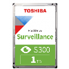 HDD 3.5 1TB TOSHIBA 5400RPM S300 SATA 128MB 7/24 HDWV110UZSVA 7/24 GUVENLIK DİSKİ