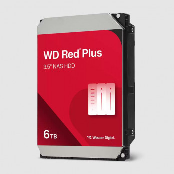 HDD 3.5 6TB WD RED PLUS SATA 5400RPM 256MB WD60EFPX 7/24 NAS DİSK