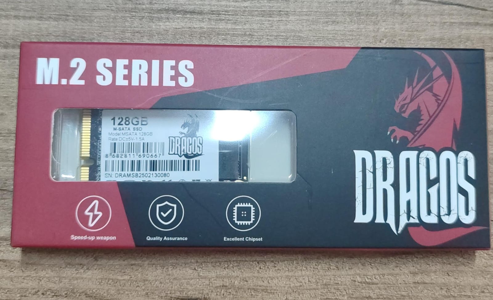 HDD SSD 128GB M-SATA DRAGOS SOLİDARİTY 520/400MB/S SSD