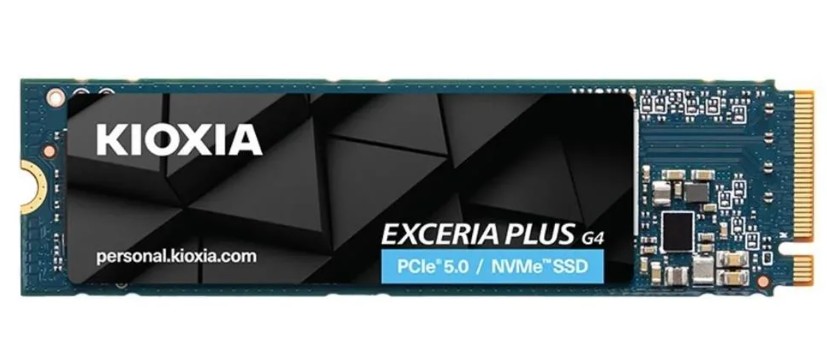 HDD SSD 1TB M2 NVME KIOXIA EXCERİA PLUS G4 NVME, GEN5 1 TB R:10000 MB/S W:7900 MB/S