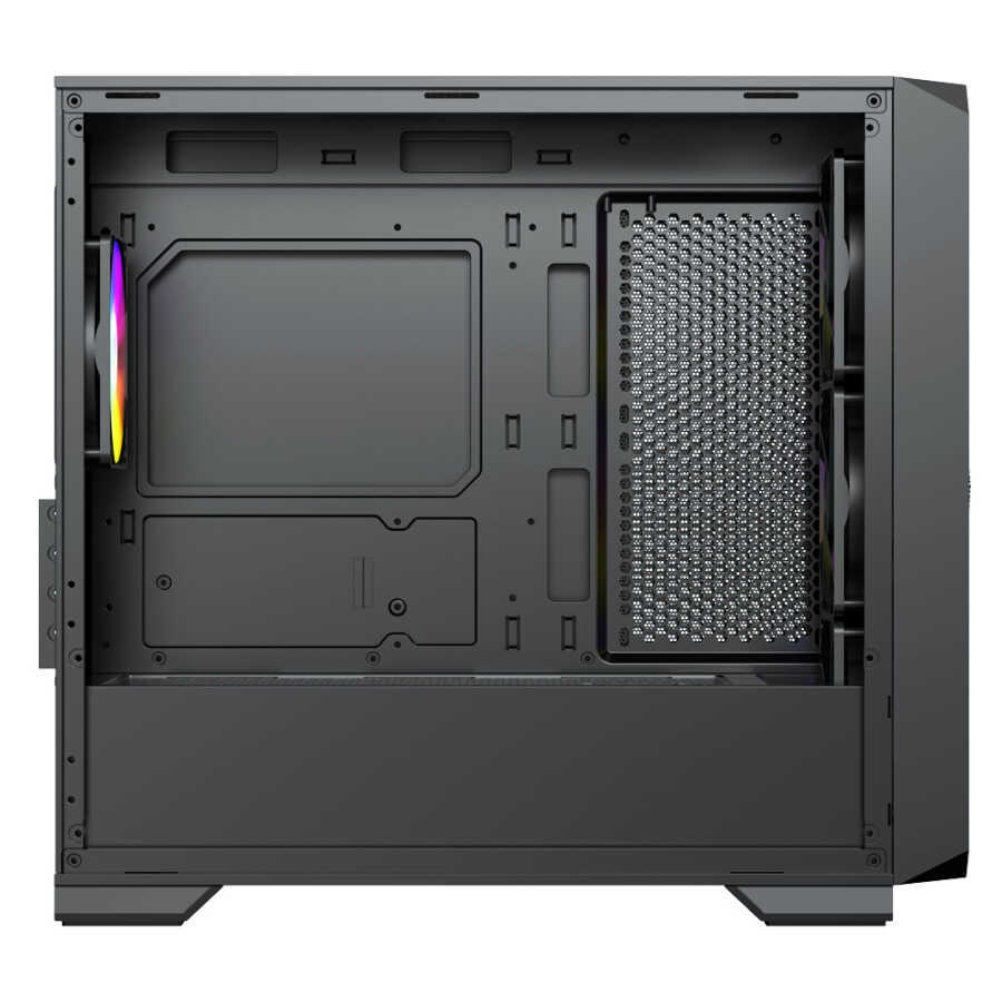 KASA 600W 80+ DRAGOS DIAMOND 4XARGB INNER FAN USB 3.0 SİYAH GAMİNG BİLGİSAYAR KASASI