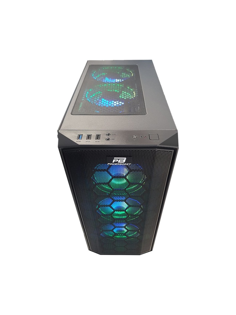 KASA 650W 80+  POWERBOOST X58RGB USB 3.0 MESH 6XRGB FANLI GAMİNG KASA
