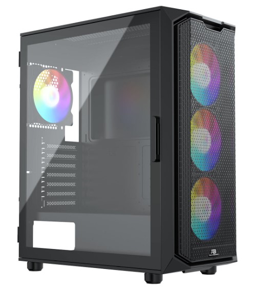 KASA 750W 80+ BRONZE POWERBOOST PB-P521B USB 3.0 ATX MESH ARGB FAN SİYAH KASA