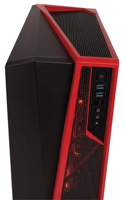 KASA CORSAİR CARBİDE SPEC-ALPHA SİYAH/KIRMIZI PENCERELİ GAMİNİG MİD TOWER KASA ( PSU YOK )