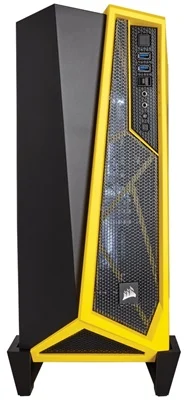 KASA CORSAİR CARBİDE SPEC-ALPHA SİYAH/SARI PENCERELİ GAMİNG MİD TOWER KASA ( PSU YOK )