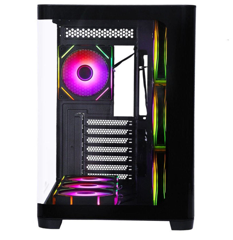 KASA GAMEBOOSTER GB-G2851BB SEA VİEW USB 3.0, ATX 7 X ARGB FANLI, SİYAH KASA (PSU YOK)