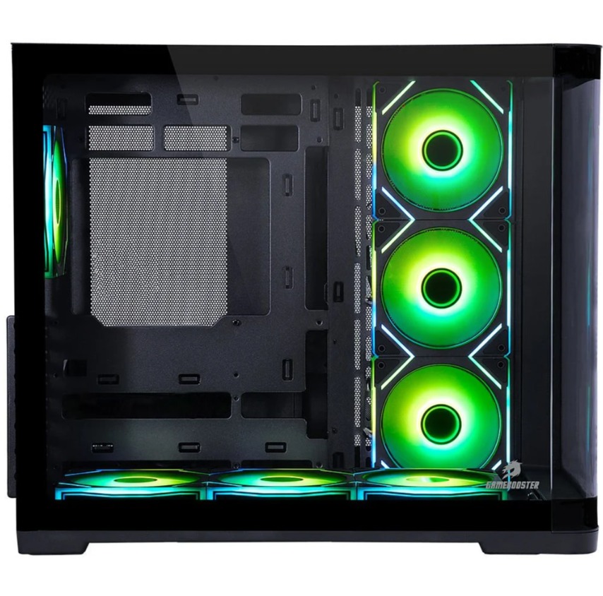KASA GAMEBOOSTER GB-G2851BB SEA VİEW USB 3.0, ATX 7 X ARGB FANLI, SİYAH KASA (PSU YOK)