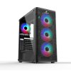 KASA GAMEBOOSTER GB-M206B USB3.0 ARGB FAN SİYAH METAL KASA (PSU YOK)
