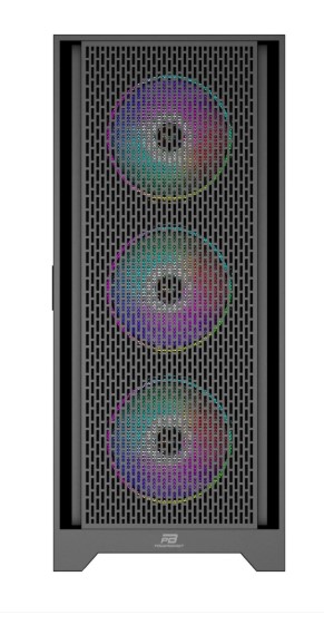 KASA POWERBOOST PB-P1600B USB 3.0 MESH ARGB FANLI GAMİNG SİYAH KASA  (PSU YOK)