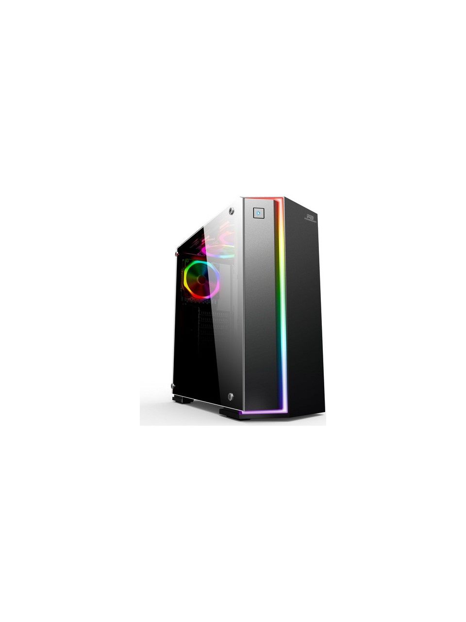 KASA POWERBOOST VK-G3906S USB3.0 SİYAH RAİNBOW RGB FAN STRİP KASA (PSU YOK)