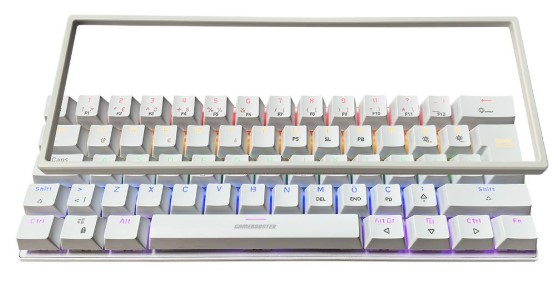 KLAVYE GAMEBOOSTER G11 GHOST RAİNBOW AYDINLATMALI BEYAZ MEKANİK GAMİNG KLAVYE