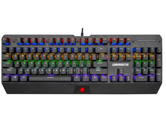KLAVYE GAMEBOOSTER G5R DEFENDER RAİNBOW AYDINLATMALI MEKANİK OYUN KLAVYESİ KLAVYE GAMEBOOSTER G5R DEFENDER RAİNBOW AYDINLATMALI MEKANİK OYUN KLAVYESİ