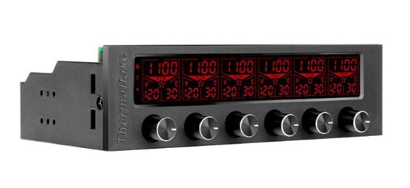 KONTROL ÜNİTESİ THERMALTAKE COMMANDER F6 RGB LCD EKRANLI MULTİ FAN
