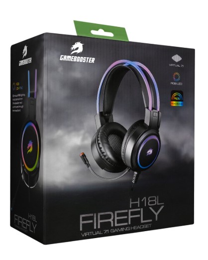 KULAKLIK GAMEBOOSTER H18L FİREFLY RGB 7.1 OYUNCU KULAKLIĞI KULAKLIK GAMEBOOSTER H18L FİREFLY RGB 7.1 OYUNCU KULAKLIĞI
