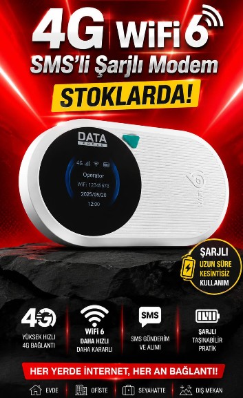 MODEM&ROUTER DATAFORGE 4G MODEM-WİFİ 6 M10 PRO TAŞINABİLİR