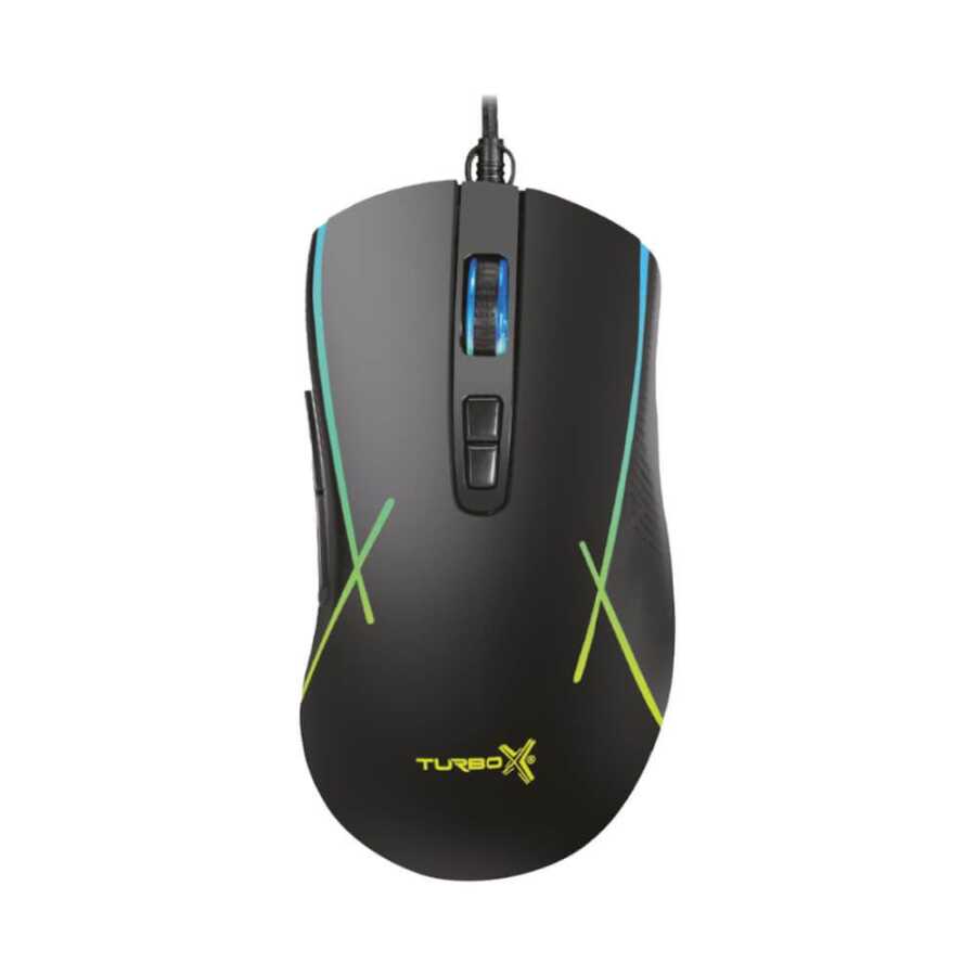 MOUSE KABLOLU GAMİNG TURBOX NEW DESING TR-M5 3200DPİ RGB SİYAH