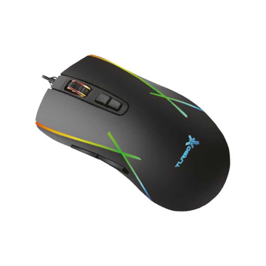 MOUSE KABLOLU GAMİNG TURBOX NEW DESING TR-M5 3200DPİ RGB SİYAH