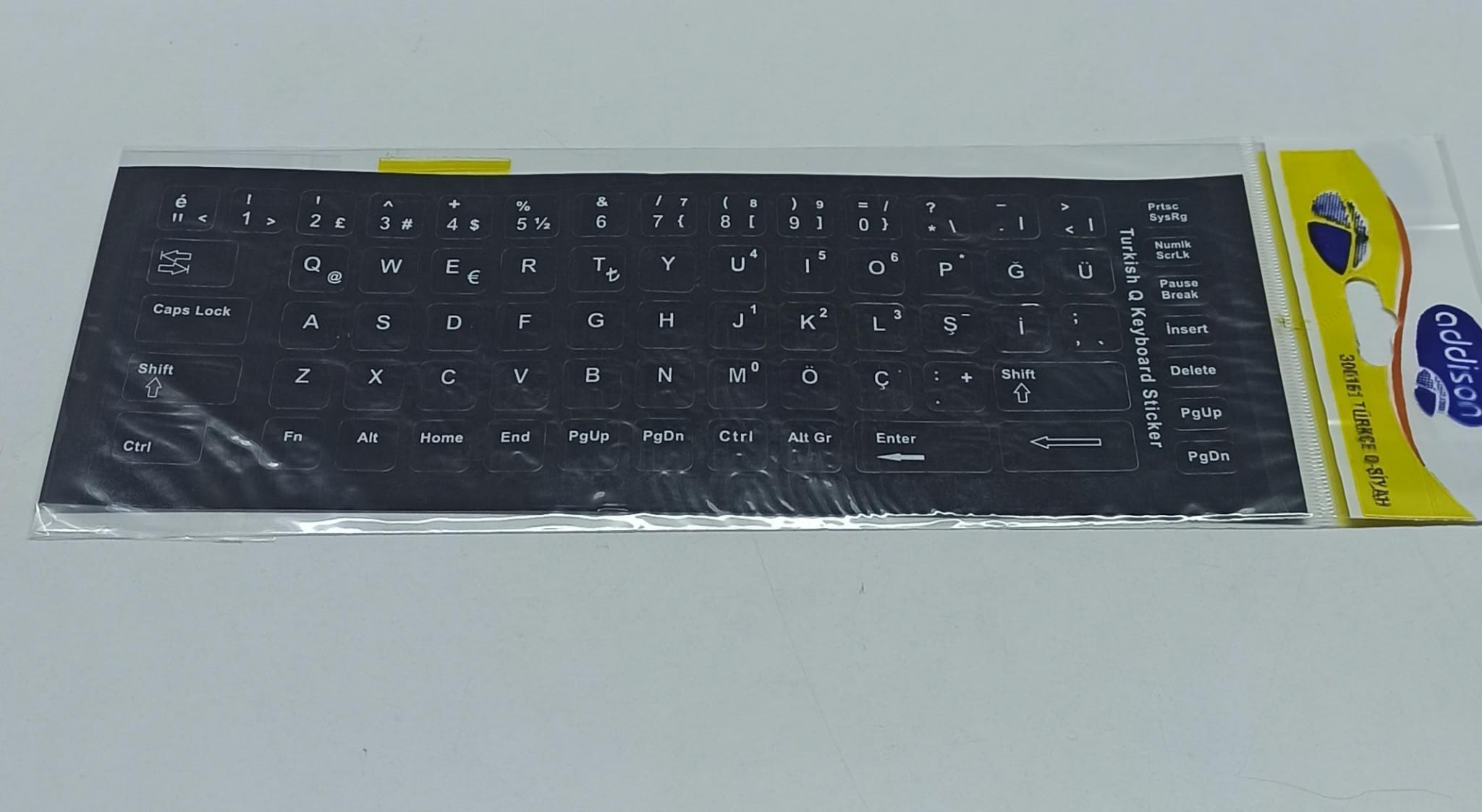NOTEBOOK KLAVYE STİKER ADDİSON300161 Q TÜRKÇE SİYAH