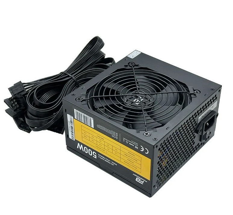 POWER SUPPLY 500W POWERBOOST PB500AR APFC 2*PCI-E 6+2 PİN 12CM SİYAH FANLI ATX PSU (RETAİL BOX)