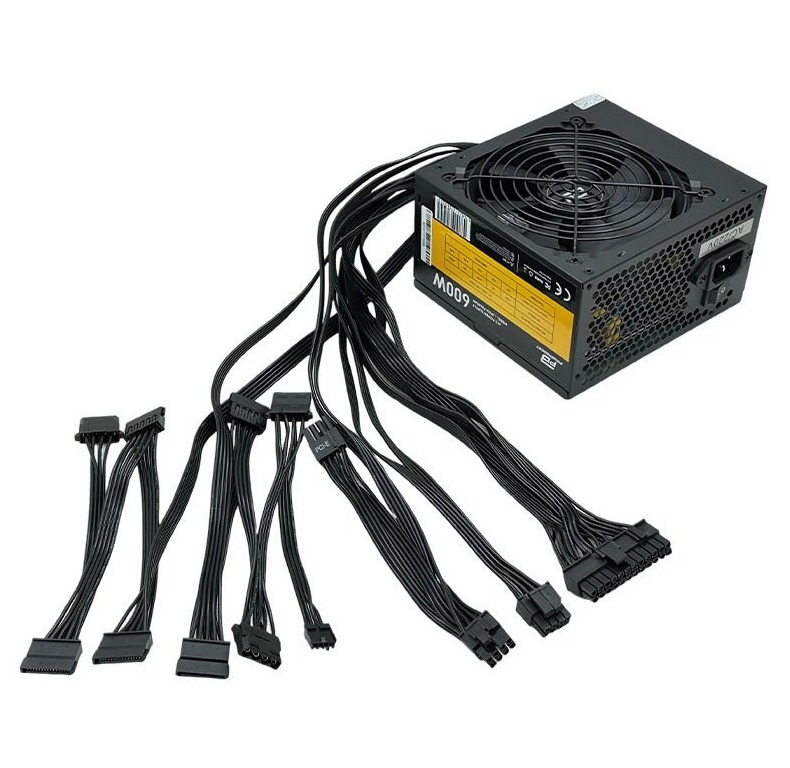 POWER SUPPLY 600W POWERBOOST PB600AR APFC 2*PCI-E 6+2 PİN 12CM SİYAH FANLI ATX PSU (RETAİL BOX)