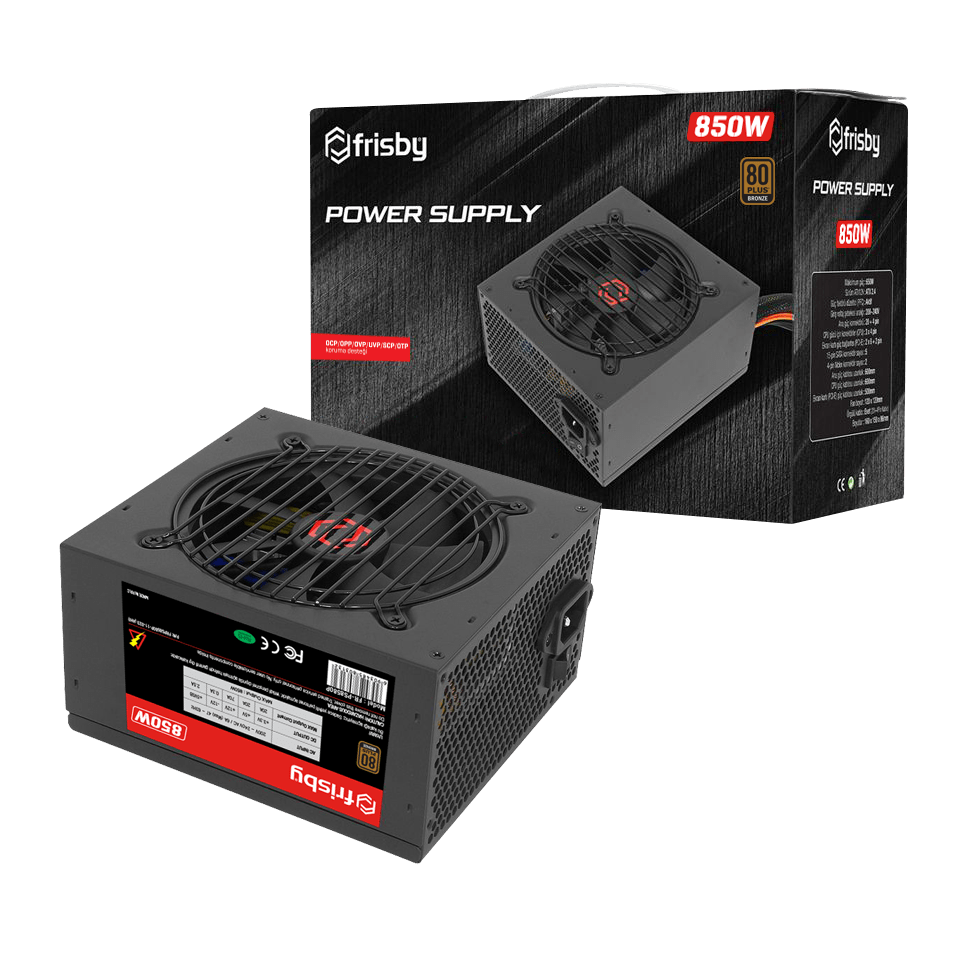POWER SUPPLY 850W 80+ BRONZE FRISBY FR-PS8580P