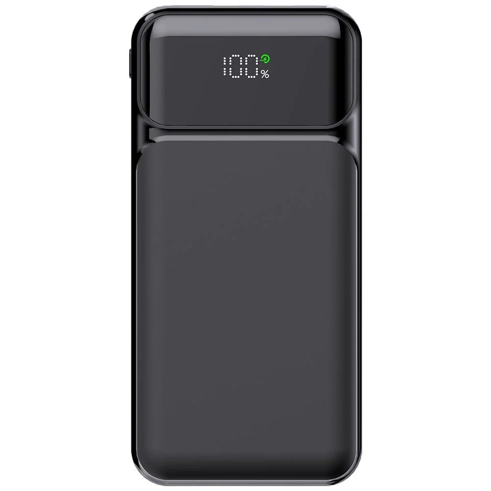 POWERBANK POWERBOOST NIGHT 125B 10.000MAH 22.5W DAHİLİ KABLOLU LCD SİYAH TAŞINABİLİR ŞARZ CİHAZI