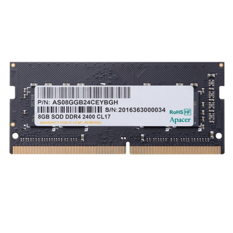 RAM NB APACER 8GB 1X8GB 3200MHZ CL22 DDR4 NOTEBOOK SODIMM RAM (ES.08G21.GSH)