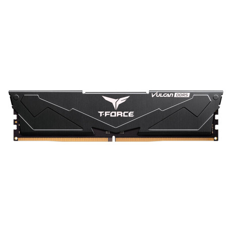 RAM PC 16GB TEAM T-FORCE VULCAN BLACK 1X16GB 6000MHZ DDR5 CL38 GAMİNG RAM (FLBD516G6000HC38G01)