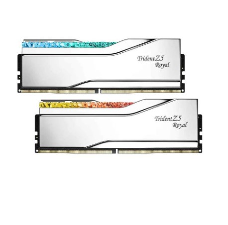 RAM PC 32GB DDR5 6400MHZ GSKILL TRİDENT Z5 ROYAL SİLVER RGB CL32 32GB (2X16GB) DUAL 1.40V