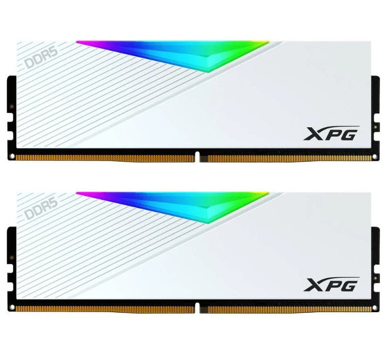 RAM PC 32GB DDR5 6400MHZ XPG LANCER BEYAZ RGB CL32 (2x16GB) (32-39-39) 1.40V