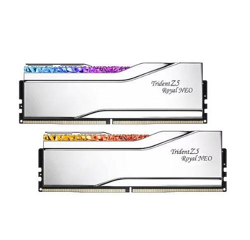 RAM PC 32GB DDR5 8000MHZ GSKILL TZ5 ROYAL NEO SİLVER RGB CL38 (2X16GB) DUAL 1.40V