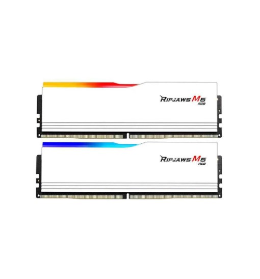 RAM PC 32GB GSKILL RİPJAWS M5 BEYAZ RGB DDR5-6400MHZ CL36 32GB (2X16GB) DUAL 1.35V