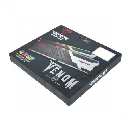 RAM PC 32GB PATRİOT VİPER VENOM RGB 2X16GB DDR5 6000MHZ CL30 GAMİNG RAM (BELLEK) (PVVR532G600C30K)