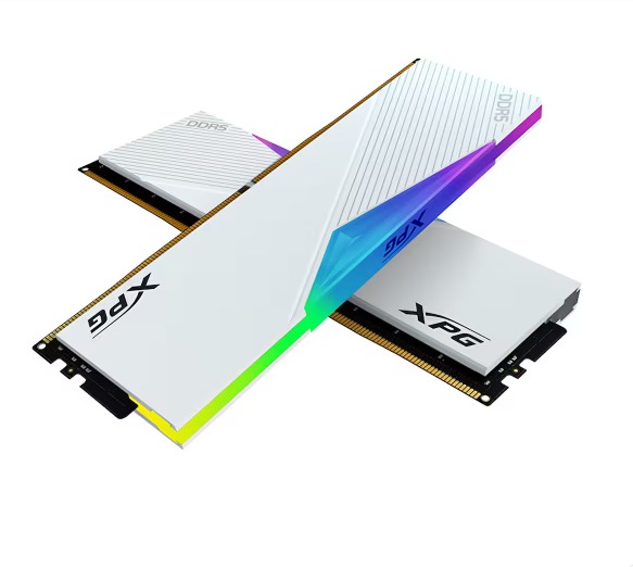 RAM PC 64GB XPG LANCER BEYAZ RGB DDR5-6000MHZ CL30 (2X32GB) DUAL KİT (30-40-40) 1.40V