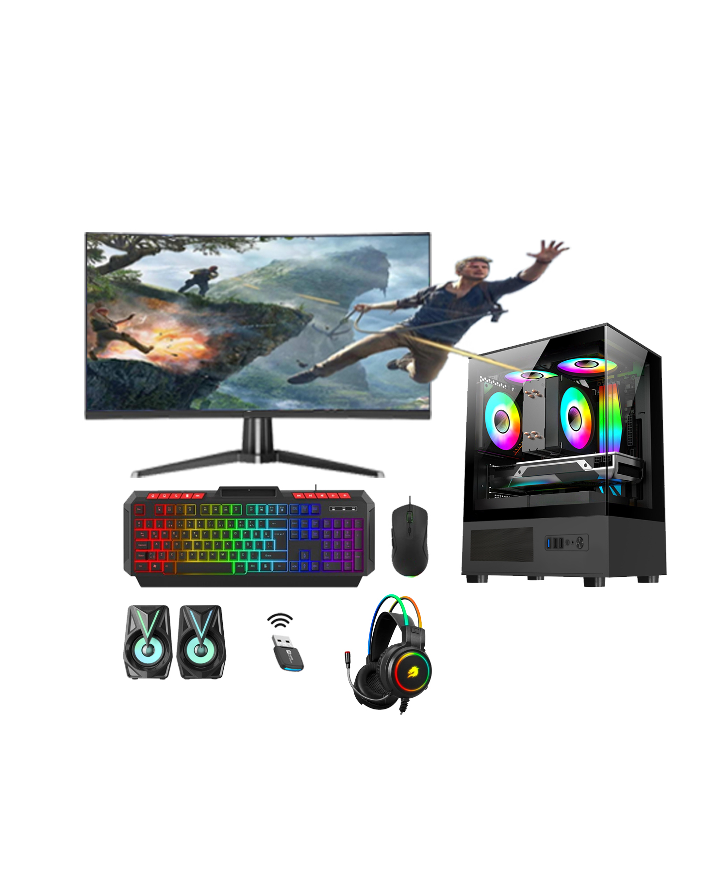 ROTAMPC İ9 14.NESİL 14900KF 64GB DDR5 512GB M2 NVME 6GB RTX3050 