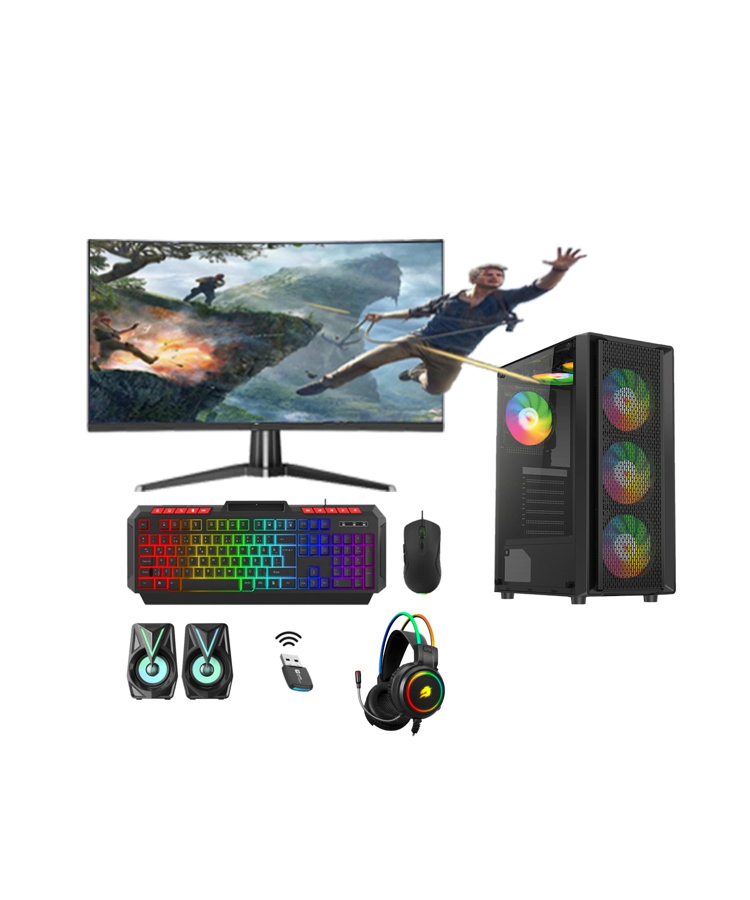 ROTAMPC RYZEN 7 7700 64GB DDR5 512GB M2 NVME 6GB GTX1660Tİ 