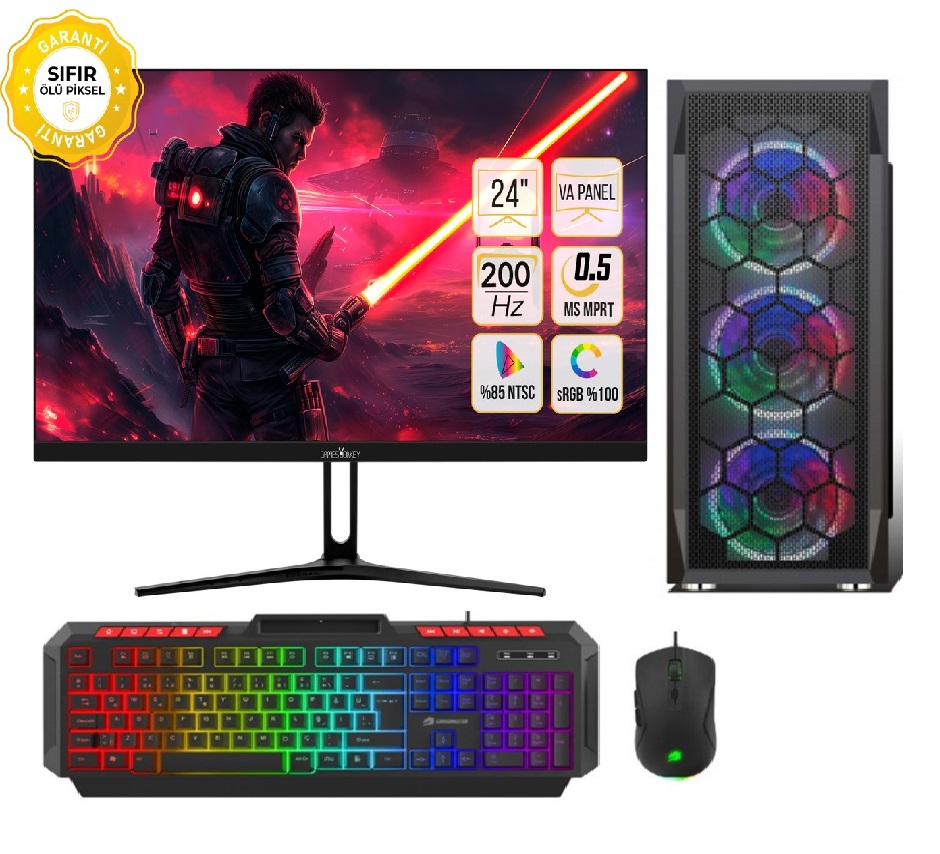 ROTAMPC RYZEN5 8400F 16GB DDR4 512GB M2 NVME 8GB RX580 