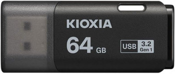 USB BELLEK 64 USB3.2 GEN1 KIOXIA SİYH USB BELLEK LU301K064GG4