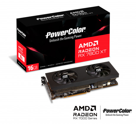 VGA 16GB  POWERCOLOR RX7800XT 16G-P GDDR6 256BİT