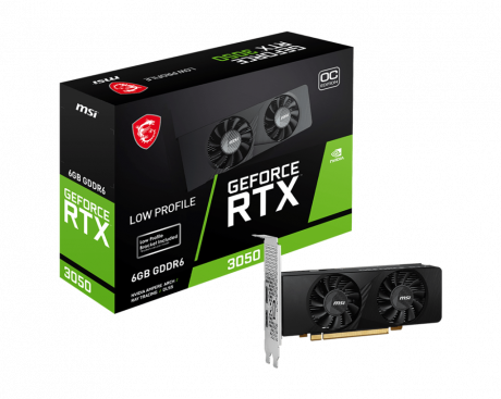 VGA 6GB RTX3050 MSI GEFORCE LP 6G OC GDDR6 96BIT DX12